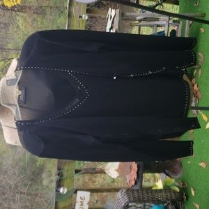 Sweater set with rhinestone detail